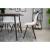 Scaun stil scandinav, Artool, Osaka, PP, lemn, alb si negru, 46x54x81 cm GartenVIP DiyLine