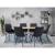 Scaun bucatarie/living, Jumi, Adoro, catifea, metal, negru, 52x62x85 cm GartenVIP DiyLine