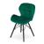 Scaun stil scandinav, Artool, Lago Velvet, catifea, lemn, verde si negru, 47x52x73.5 cm GartenVIP DiyLine
