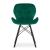 Scaun stil scandinav, Artool, Lago Velvet, catifea, lemn, verde si negru, 47x52x73.5 cm GartenVIP DiyLine