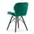 Scaun stil scandinav, Artool, Lago Velvet, catifea, lemn, verde si negru, 47x52x73.5 cm GartenVIP DiyLine