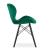 Scaun stil scandinav, Artool, Lago Velvet, catifea, lemn, verde si negru, 47x52x73.5 cm GartenVIP DiyLine