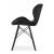 Scaun stil scandinav, Artool, Lago Velvet, catifea, lemn, negru, 47x36x73.5 cm GartenVIP DiyLine
