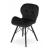 Scaun stil scandinav, Artool, Lago Velvet, catifea, lemn, negru, 47x36x73.5 cm GartenVIP DiyLine