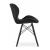 Scaun stil scandinav, Artool, Lago Velvet, catifea, lemn, negru, 47x36x73.5 cm GartenVIP DiyLine