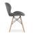 Scaun stil scandinav, Artool, Lago Velvet, catifea, lemn, gri, 48x52.5x74 cm GartenVIP DiyLine