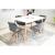 Scaun stil scandinav, Artool, Lago Velvet, catifea, lemn, gri, 48x52.5x74 cm GartenVIP DiyLine