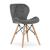 Scaun stil scandinav, Artool, Lago Velvet, catifea, lemn, gri, 48x52.5x74 cm GartenVIP DiyLine