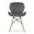 Scaun stil scandinav, Artool, Lago Velvet, catifea, lemn, gri, 48x52.5x74 cm GartenVIP DiyLine