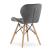 Scaun stil scandinav, Artool, Lago Velvet, catifea, lemn, gri, 48x52.5x74 cm GartenVIP DiyLine