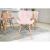 Scaun stil scandinav, Artool, Lago, catifea, lemn, roz, 48x43x74 cm GartenVIP DiyLine