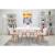 Scaun stil scandinav, Artool, Lago, catifea, lemn, roz, 48x43x74 cm GartenVIP DiyLine