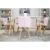 Scaun stil scandinav, Artool, Lago, catifea, lemn, roz, 48x43x74 cm GartenVIP DiyLine