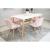 Scaun stil scandinav, Artool, Lago, catifea, lemn, roz, 48x43x74 cm GartenVIP DiyLine