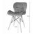 Scaun stil scandinav, Artool, Lago, catifea, lemn, roz, 48x43x74 cm GartenVIP DiyLine