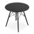 Masa stil scandinav, Artool, rotund, MDF si lemn, negru, 80x72 cm GartenVIP DiyLine