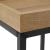 Masa de cafea, Vasagle, pal si metal, natur, set 2 piese GartenVIP DiyLine