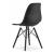 Scaun stil scandinav, Artool, Osaka, PP, lemn, negru, 46x54x81 cm GartenVIP DiyLine