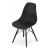 Scaun stil scandinav, Artool, Osaka, PP, lemn, negru, 46x54x81 cm GartenVIP DiyLine