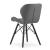Set 4 scaune stil scandinav, Artool, Lago, piele ecologica, lemn, gri si negru, 47.5x36x74 cm GartenVIP DiyLine