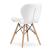 Set 4 scaune stil scandinav,  Artool, Lago, piele ecologica, lemn, alb, 47x38x73 cm GartenVIP DiyLine