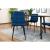 Set 4 scaune bucatarie/living, Artool, Kara, catifea, metal, bleumarin si negru, 44.5x50.5x87 cm GartenVIP DiyLine