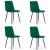 Set 4 scaune bucatarie/living, Artool, Kara, catifea, metal, verde si negru, 44.5x50.5x87 cm GartenVIP DiyLine