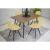 Set 4 scaune stil scandinav, Artool, Osaka, PP, lemn, crem si negru, 46x54x81 cm GartenVIP DiyLine