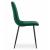 Set 4 scaune bucatarie/living, Artool, Turin, catifea, metal, verde si negru, 44.5x53x88.5 cm GartenVIP DiyLine