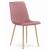 Set 4 scaune bucatarie/living, Artool, Turin, catifea, lemn, roz, 44.5x53x88.5 cm GartenVIP DiyLine