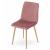 Set 4 scaune bucatarie/living, Artool, Turin, catifea, lemn, roz, 44.5x53x88.5 cm GartenVIP DiyLine