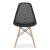 Scaun stil scandinav, Artool, Maro, PP, lemn, negru, 44.5x51x82.5 cm GartenVIP DiyLine