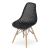 Scaun stil scandinav, Artool, Maro, PP, lemn, negru, 44.5x51x82.5 cm GartenVIP DiyLine