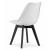 Set 4 scaune bucatarie/living, Artool, Mark, PP, lemn, alb si negru, 49x55.5x82.5 cm GartenVIP DiyLine