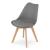 Set 4 scaune bucatarie/living, Artool, Mark, PP, lemn, grafit, 49x43x82 cm GartenVIP DiyLine