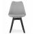 Set 4 scaune bucatarie/living, Artool, Mark, PP, lemn, gri si negru, 49x55.5x82.5 cm GartenVIP DiyLine
