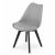 Set 4 scaune bucatarie/living, Artool, Mark, PP, lemn, gri si negru, 49x55.5x82.5 cm GartenVIP DiyLine