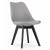 Set 4 scaune bucatarie/living, Artool, Mark, PP, lemn, gri si negru, 49x55.5x82.5 cm GartenVIP DiyLine