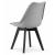 Set 4 scaune bucatarie/living, Artool, Mark, PP, lemn, gri si negru, 49x55.5x82.5 cm GartenVIP DiyLine