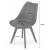 Set 4 scaune bucatarie/living,  Artool, Mark, PP, lemn, negru, 49x55.5x82.5 cm GartenVIP DiyLine