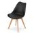 Set 4 scaune bucatarie/living, Artool, Mark, PP, lemn, negru, 49x43x82 cm GartenVIP DiyLine
