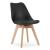 Set 4 scaune bucatarie/living, Artool, Mark, PP, lemn, negru, 49x43x82 cm GartenVIP DiyLine
