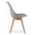 Set 4 scaune bucatarie/living, Artool, Mark, PP, lemn, gri, 49x42x82 cm GartenVIP DiyLine