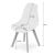 Set 4 scaune bucatarie/living, Artool, Kito, PP, lemn, alb, 46x54.5x80 cm GartenVIP DiyLine
