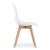 Set 4 scaune bucatarie/living, Artool, Kito, PP, lemn, alb, 46x54.5x80 cm GartenVIP DiyLine