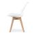 Set 4 scaune bucatarie/living, Artool, Mark, PP, lemn, transparent, 49x42x82.5 cm GartenVIP DiyLine