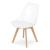 Set 4 scaune bucatarie/living, Artool, Mark, PP, lemn, transparent, 49x42x82.5 cm GartenVIP DiyLine