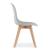 Set 4 scaune bucatarie/living, Artool, Kito, PP, lemn, gri, 46x54.5x80 cm GartenVIP DiyLine