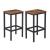 Set 2 scaune de bucatarie/bar, Artool, pal si otel, maro rustic, negru, 40x30x65 cm GartenVIP DiyLine