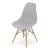 Scaun stil scandinav, Artool, Osaka, PP, lemn, gri, 46x54x81 cm GartenVIP DiyLine